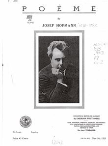 Partition complète, Poème, Hofmann, Józef