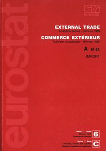 Analytical tables of external trade