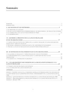 Rapport d activité 1998 de la Délégation générale à la langue française