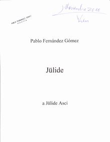 Partition complète, Jülide, Fernández, Pablo Rodolfo