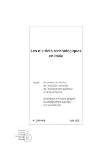 Les districts technologiques en Italie