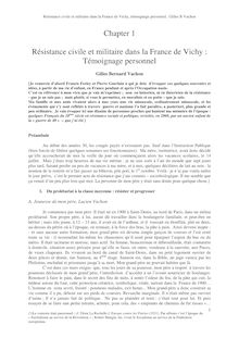 Chapter 1 Résistance civile et militaire dans la France de Vichy ...