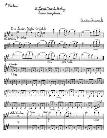 Partition violons I, II, altos, violoncelles, Basses, Messe solennelle en A major, Op.12