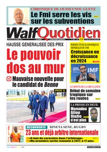 Walf Quotidien N°9466 - du 19/10/2023