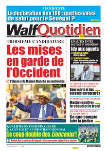 Walf Quotidien N° 9282 - Du vendredi 3 mars 2023