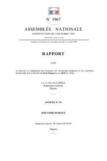 Rapport de Jean Launay - N° 1967 ASSEMBLÉE NATIONALE