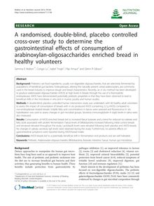 A randomised, double-blind, placebo controlled cross-over study to determine the gastrointestinal effects of consumption of arabinoxylan-oligosaccharides enriched bread in healthy volunteers