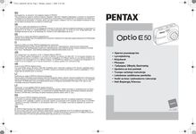 Notice Appareil Photo numériques Pentax  OPTIO E50
