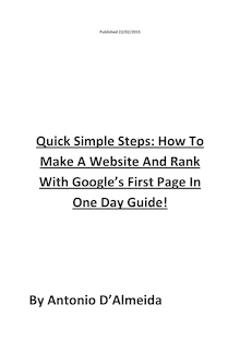 Quick Steps Make A Website In One Day