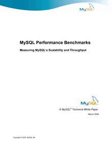 MySQL Performance Benchmarks