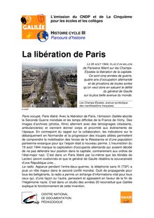 La libération de Paris