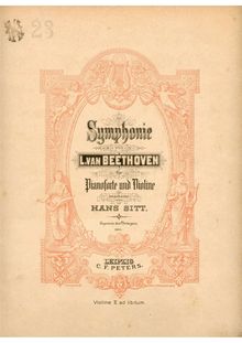 Partition violon 1, Symphony No.2, D major, Beethoven, Ludwig van
