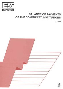 Balance of payments of the Community Institutions 1993