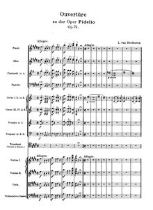 Partition Overture et Act I, Fidelio, Op.72, Leonore, oder Der Triumph der ehelichen Liebe