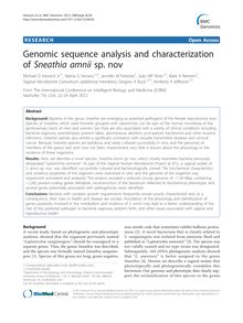 Genomic sequence analysis and characterization of Sneathia amniisp. nov