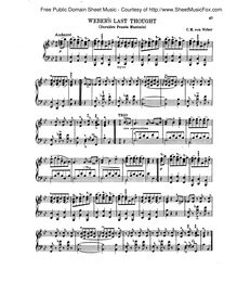 Partition complète, Danses brilliantes, Douzes valses pour le pianoforte par Carl Gottlieb Reissiger