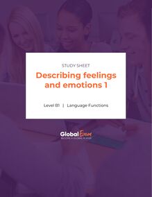Describing feelings and emotions 1