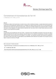 Consistances et inconsistances de l an mil - article ; n°37 ; vol.18, pg 91-97