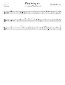 Partition viole de gambe aigue 3, alto clef, Transcriptions pour 4 violes de gambe par Orlande de Lassus