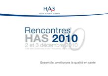 Rencontres HAS 2010 - Information du public sur la qualité des soins en établissement de santé  regard international