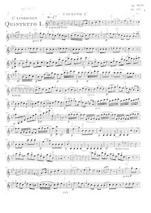 Partition parties complètes, 4 corde quintettes, Boccherini, Luigi