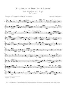 Partition , partie pour Soprano enregistrement , Magnificat, D major