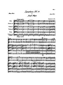 Partition complète, Symphony No.14 en A, Sinfonia No.14, Haydn, Joseph