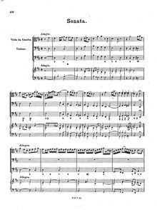 Partition complète, Sonata en D major, BuxWV 267, D major, Buxtehude, Dietrich