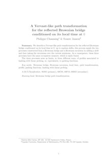 A Vervaat like path transformation for the reﬂected Brownian bridge conditioned on its local time at