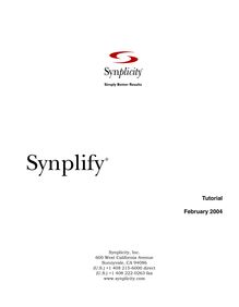 Synplify 7.5 Tutorial