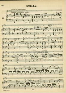 Partition de piano, violon Sonata, Violin Sonata No.29