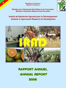 L Institut de recherche agricole pour le développement (IRAD ...