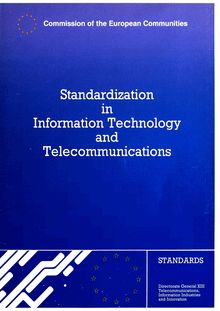 Standardization in Information Technology and Telecomunications
