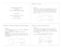 imprimante - Mathématiques discr`etes Fonctions Cours 11, MATH ...