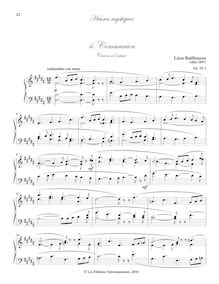 Partition , Communion (Canon à l’octave), Heures mystiques, Boëllmann, Léon