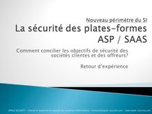 La sécurité des plates-formes ASP / SAAS