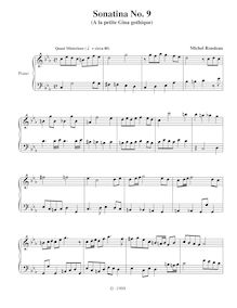 Partition Sonatina No., Quasi misterioso, 10 Piano sonatines, Rondeau, Michel