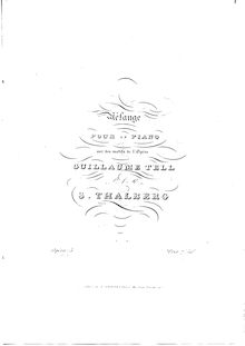 Partition complète, Mélange sur differents motifs de l opéra  Guglielmo Tell , Op.5b
