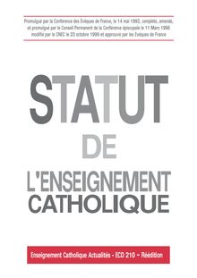 Statut de l Enseignement catholique
