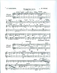 Partition trompette 1/2, Piano Concerto No.5, Cinquième concertoo pour le piano