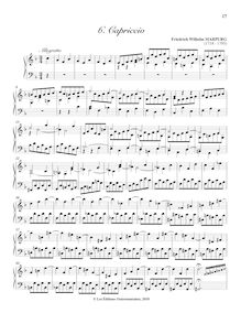 Partition , Capriccio (F major), Fughe e Capricci, Op.1, F major