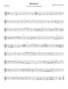 Partition viole de gambe aigue 2, Madrigali a 5 voci, Libro 1, Agazzari, Agostino par Agostino Agazzari
