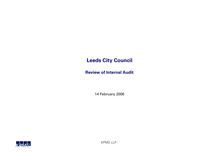 Leeds CC review of internal audit v4  inc responses  - final