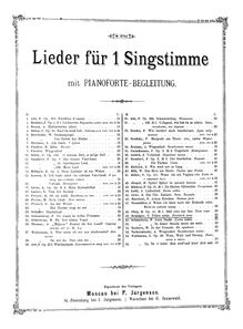 Partition complète, Felice notte Marietta, E minor, Reissiger, Carl Gottlieb