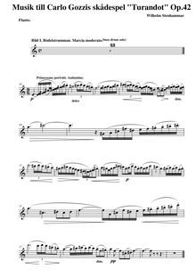 Partition flûte, Turandot,music to Carlo Gozzi´s Play Op.42, Turandot, Musik till Carlo Gozzis skådespel Op.42