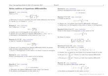 Sujet : Analyse, Séries entières, Séries entières et équations différentielles