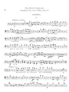 Partition basson 1, 2, Symphony No.2, Little Russian, C minor, Tchaikovsky, Pyotr