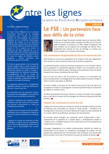 Mise en page 1 - FSE - Fonds Social Européen en France