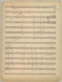 Partition complète, Character pièces pour corde orchestre, Hartmann, Johan Peter Emilius