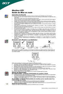 Notice LCD Acer  AL 1722R